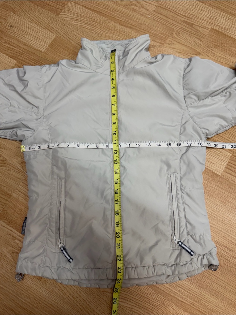Columbia Women’s Small Ivory Fleece Lined Interchange Zip Jacket Coat Core - Picture 9 of 10
